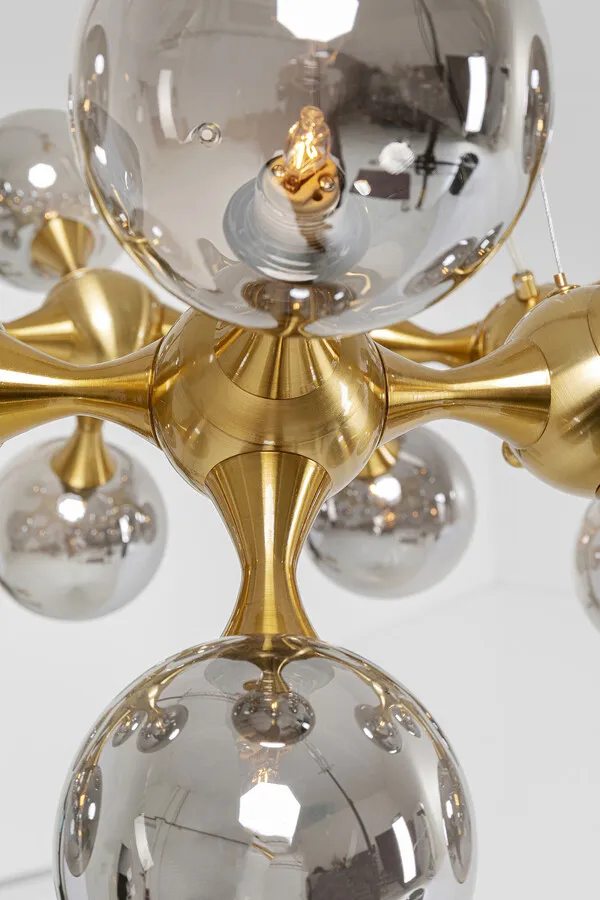 Lampa wisząca ATOMIC 74 - dymiony/złoty