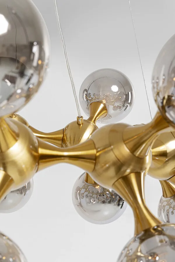 Lampa wisząca ATOMIC 74 - dymiony/złoty