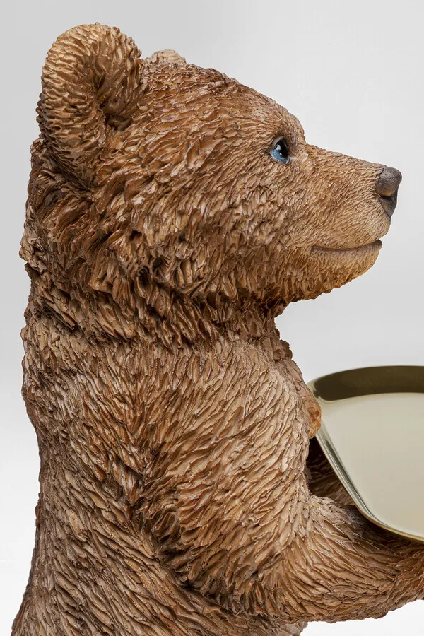 Figurka dekoracyjna z tacką BUTLER STANDING BEAR 35