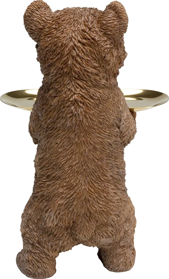 Figurka dekoracyjna z tacką BUTLER STANDING BEAR 35