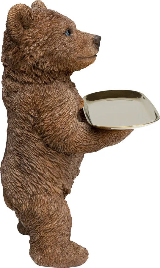 Figurka dekoracyjna z tacką BUTLER STANDING BEAR 35