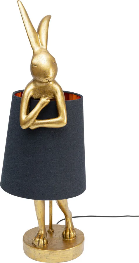 Lampa stołowa ANIMAL RABBIT 68 - złoty/czarny