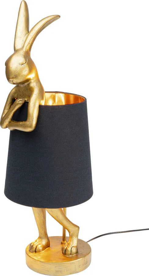 Lampa stołowa ANIMAL RABBIT 68 - złoty/czarny