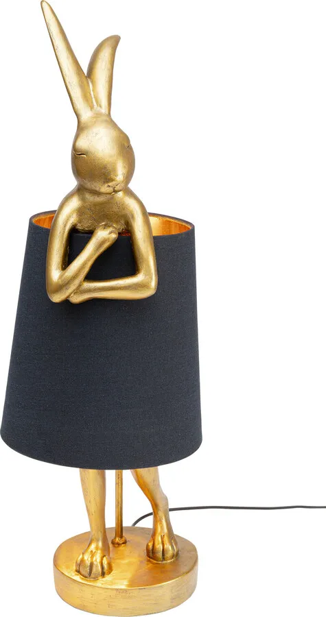 Lampa stołowa ANIMAL RABBIT 68 - złoty/czarny