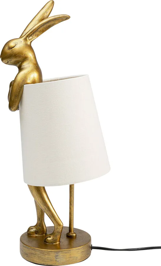 Lampa stołowa ANIMAL RABBIT 50 - złoty/biały