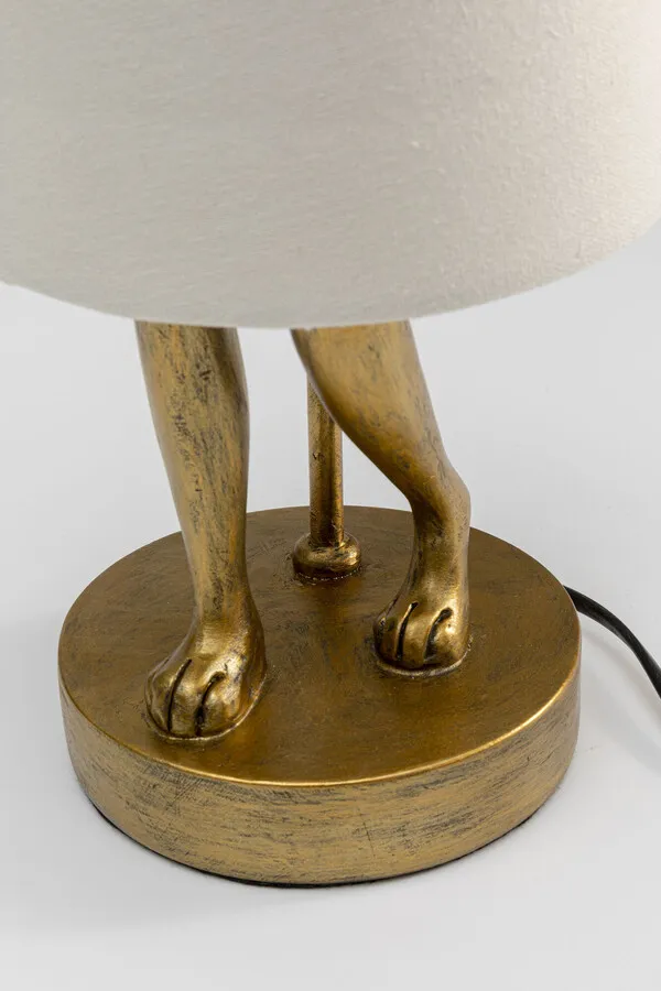 Lampa stołowa ANIMAL RABBIT 50 - złoty/biały