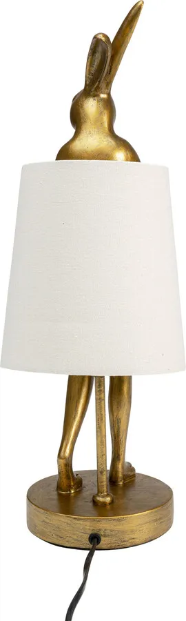 Lampa stołowa ANIMAL RABBIT 50 - złoty/biały