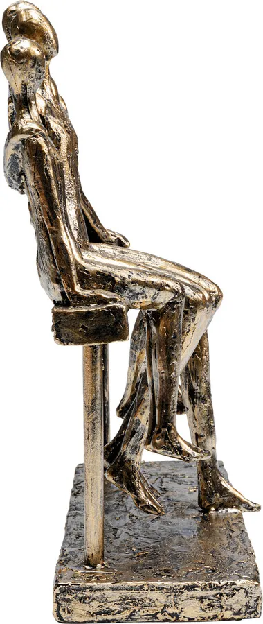 Figurka dekoracyjna SITTING BREAK 24 - antyczny złoty