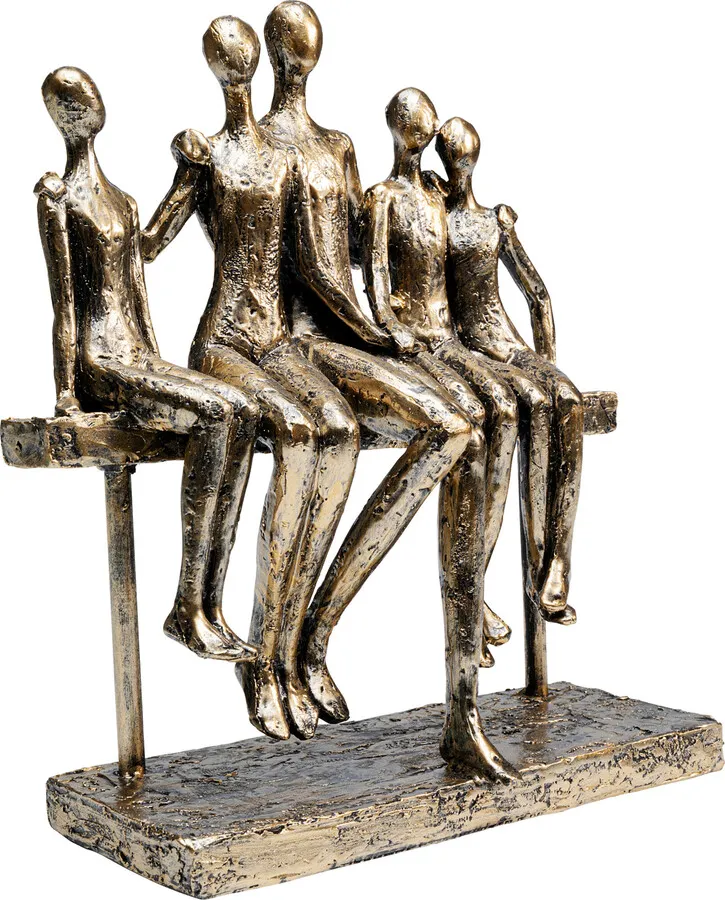 Figurka dekoracyjna SITTING BREAK 24 - antyczny złoty