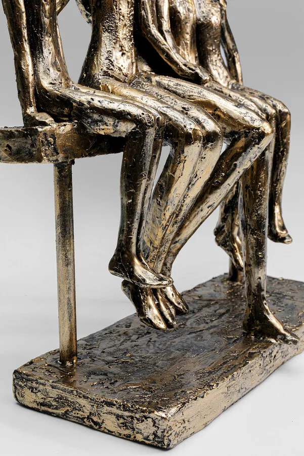 Figurka dekoracyjna SITTING BREAK 24 - antyczny złoty