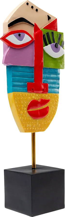 Figurka dekoracyjna ABSTRACT FACE MULTICOLOUR