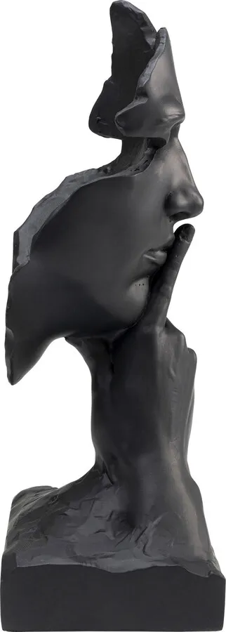Dekoracja stojąca QUIET FACE - czarny