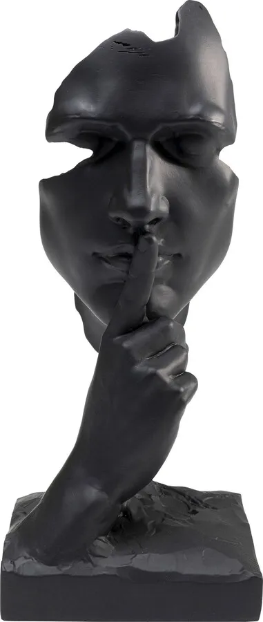 Dekoracja stojąca QUIET FACE - czarny