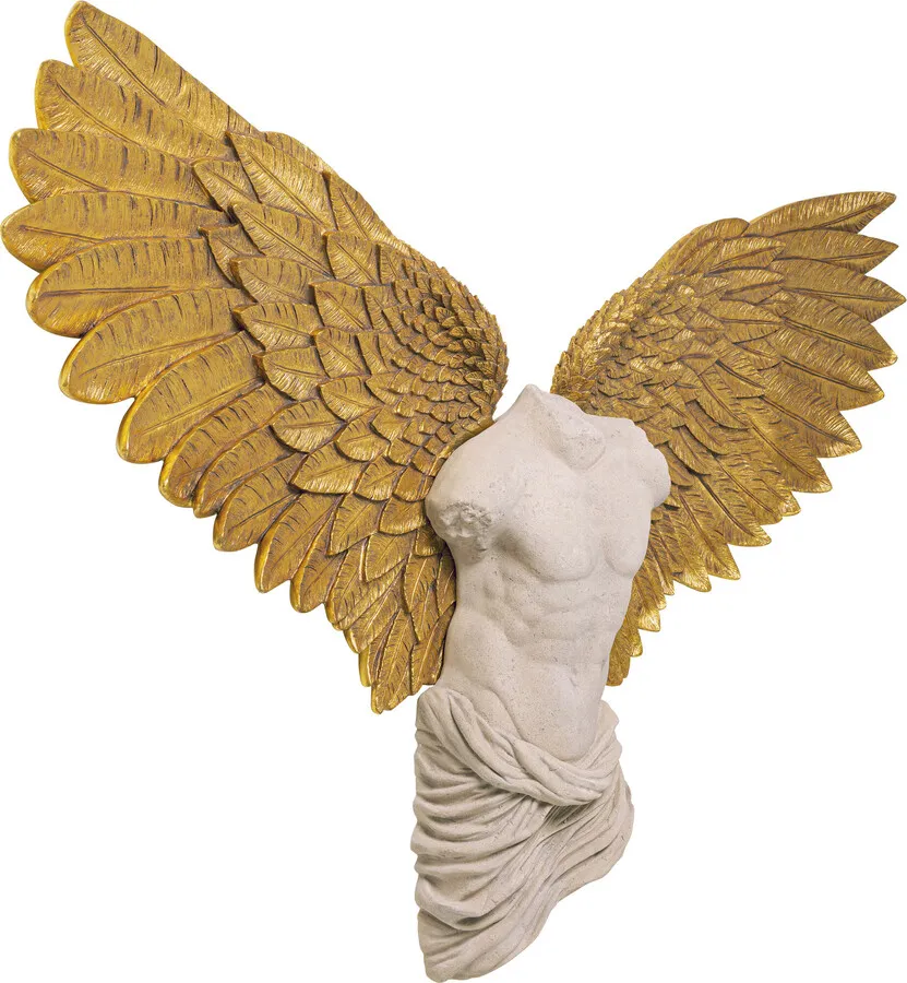 Dekoracja ścienna GUARDIAN ANGEL MALE 208x136 - beżowy/złoty