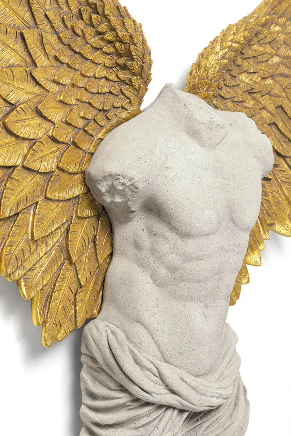 Dekoracja ścienna GUARDIAN ANGEL MALE 208x136 - beżowy/złoty
