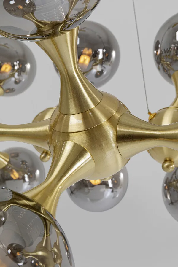 Lampa wisząca ATOMIC 140 - dymiony/złoty