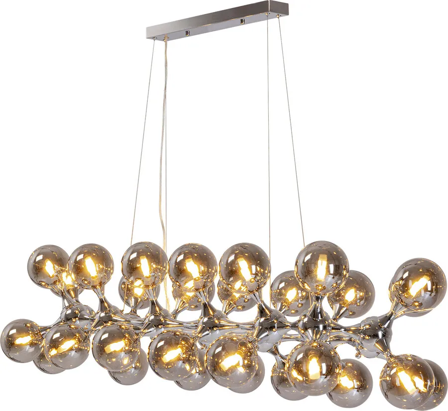 Lampa wisząca ATOMIC 140 - dymiony/złoty