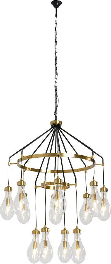 Lampa wisząca BELL HIGHLIGHT - złoty/czarny