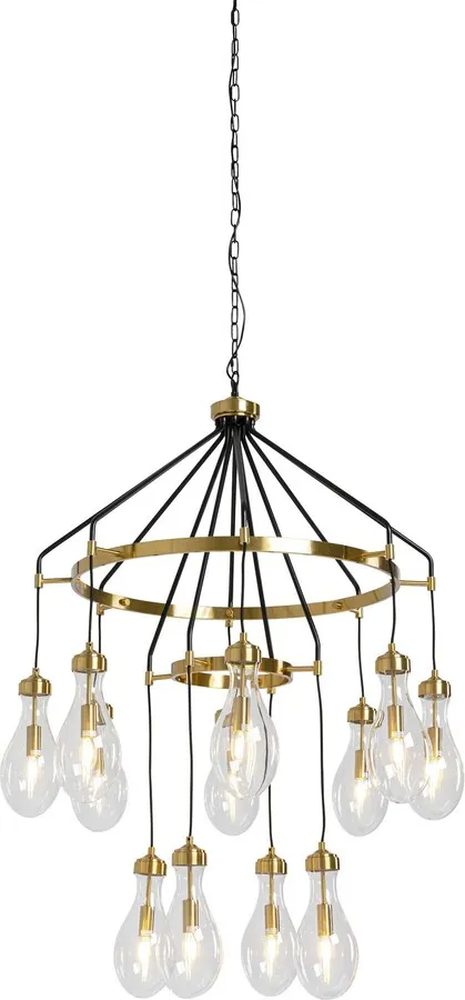 Lampa wisząca BELL HIGHLIGHT - złoty/czarny