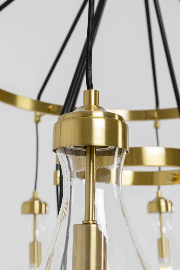 Lampa wisząca BELL HIGHLIGHT - złoty/czarny