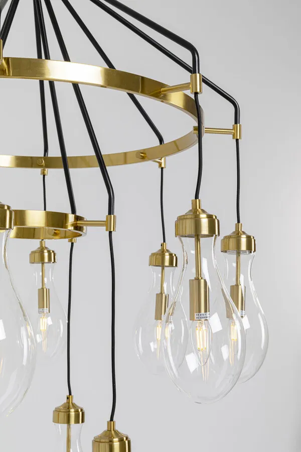 Lampa wisząca BELL HIGHLIGHT - złoty/czarny