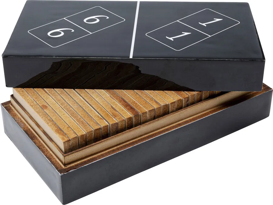 Gra DOMINO BLACK 24x7 - czarny