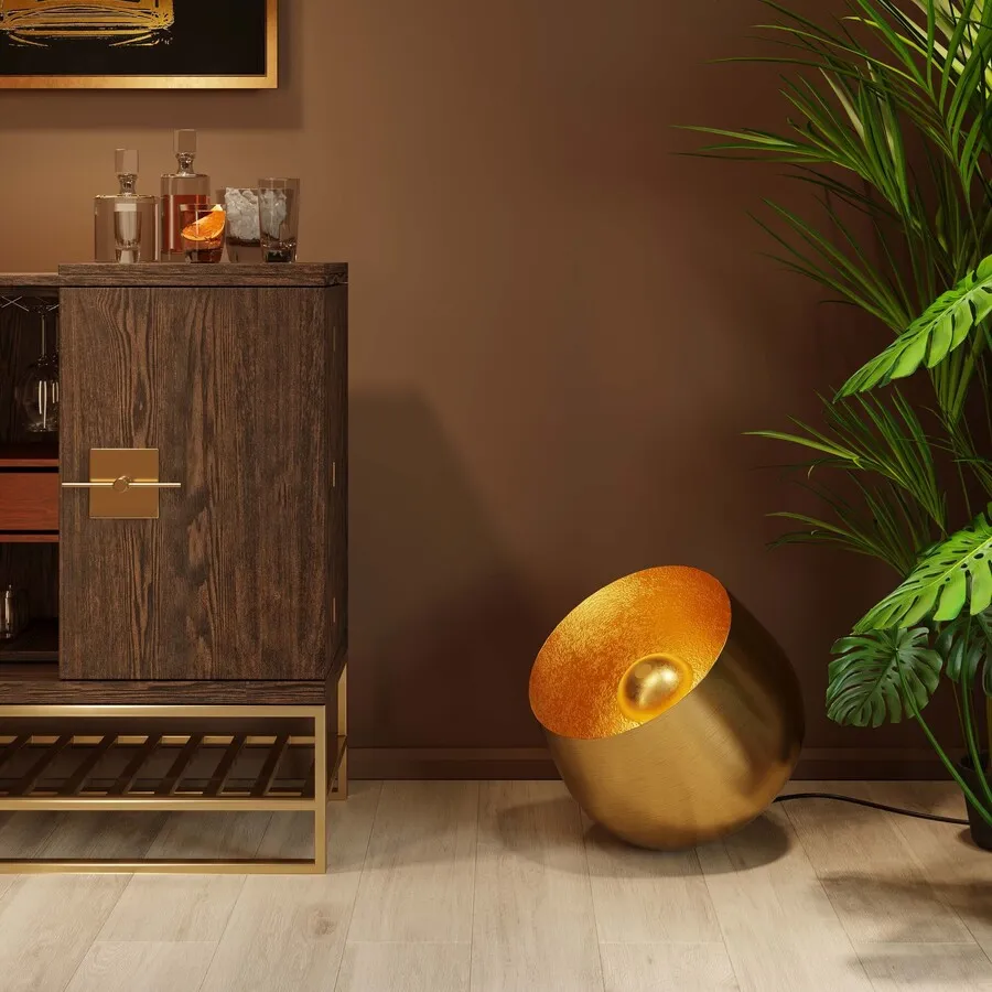 Lampa podłogowa APOLLON SMOOTH 50 - złoty