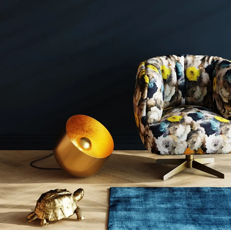 Lampa podłogowa APOLLON SMOOTH 35 - złoty