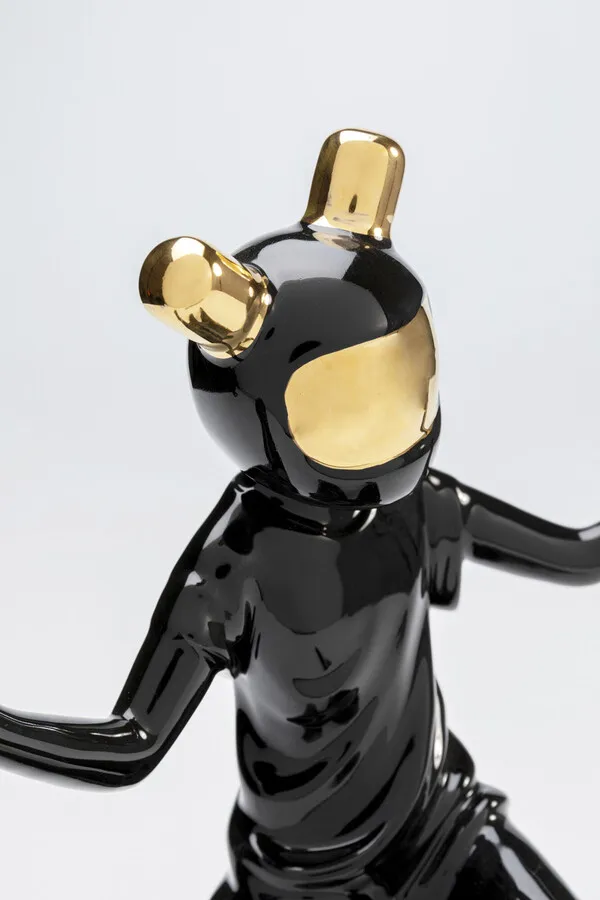 Figurka dekoracyjna SKATING ASTRONAUT 21 - czarny