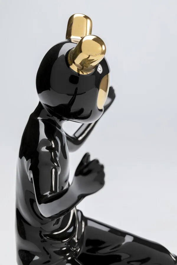 Figurka dekoracyjna SKATING ASTRONAUT 21 - czarny