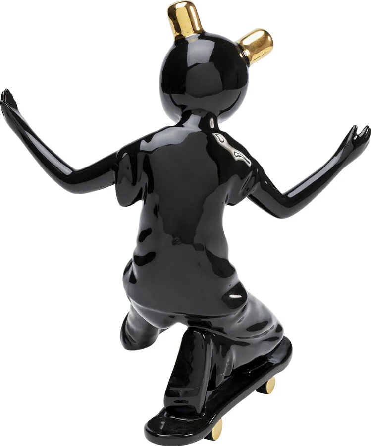 Figurka dekoracyjna SKATING ASTRONAUT 21 - czarny