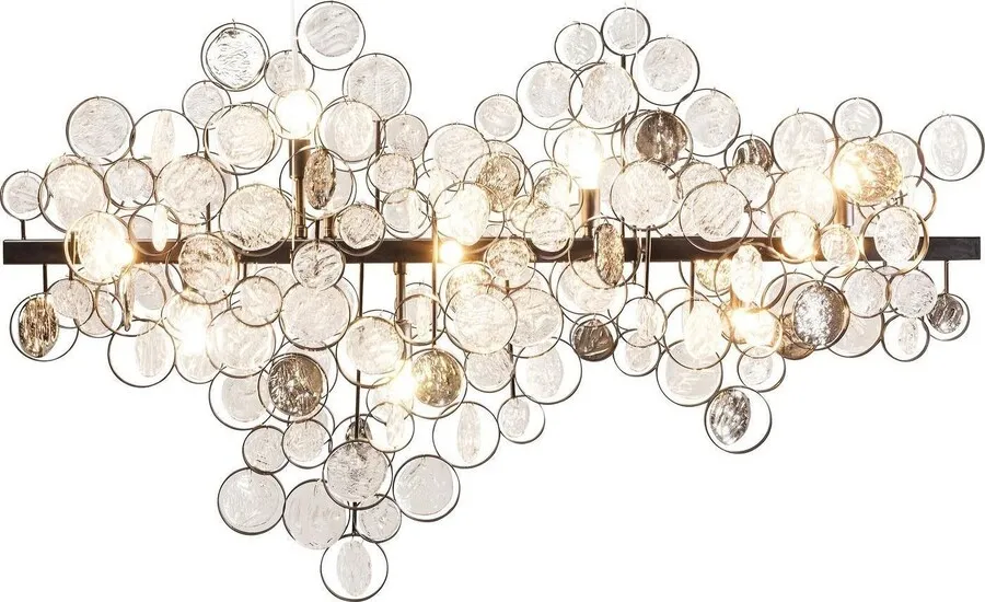 Lampa wisząca CLOUDS - przezroczysty/czarny