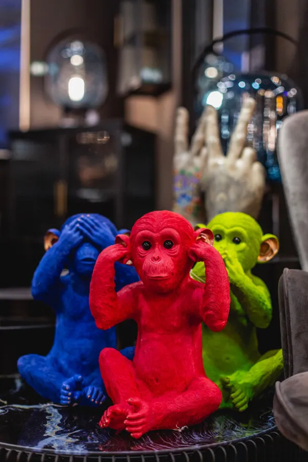Skarbonka MONKEY MIZARU - niebieski