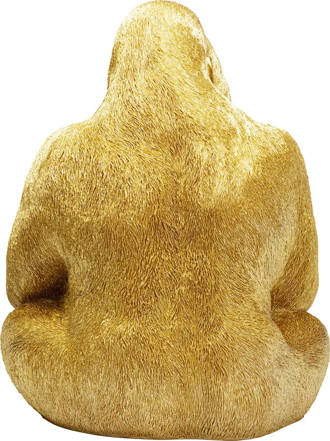 Dekoracja stojąca MONKEY GORILLA SIDE XL - złoty