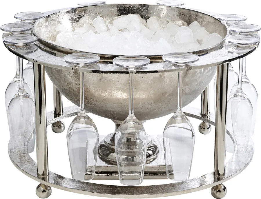 Cooler do butelek BUBBLY TIME - srebrny
