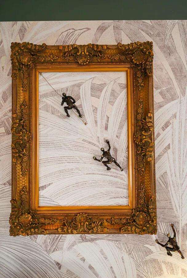 Dekoracja ścienna CLIMBER - brązowy
