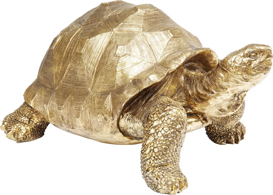 Dekoracja stojąca TURTLE MEDIUM - złoty