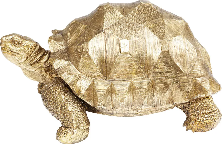 Dekoracja stojąca TURTLE MEDIUM - złoty