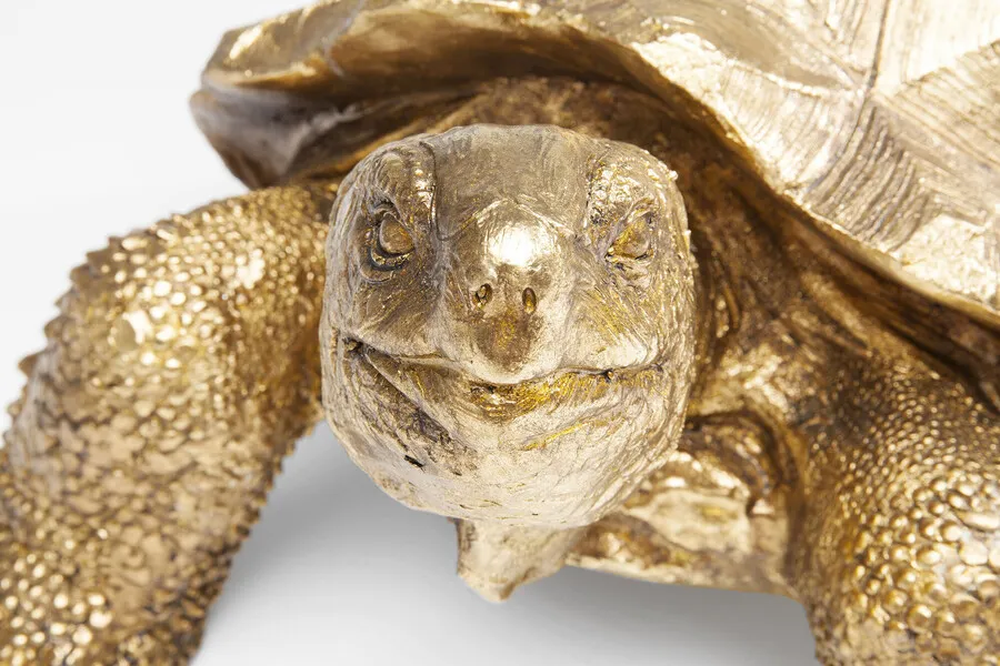 Dekoracja stojąca TURTLE MEDIUM - złoty