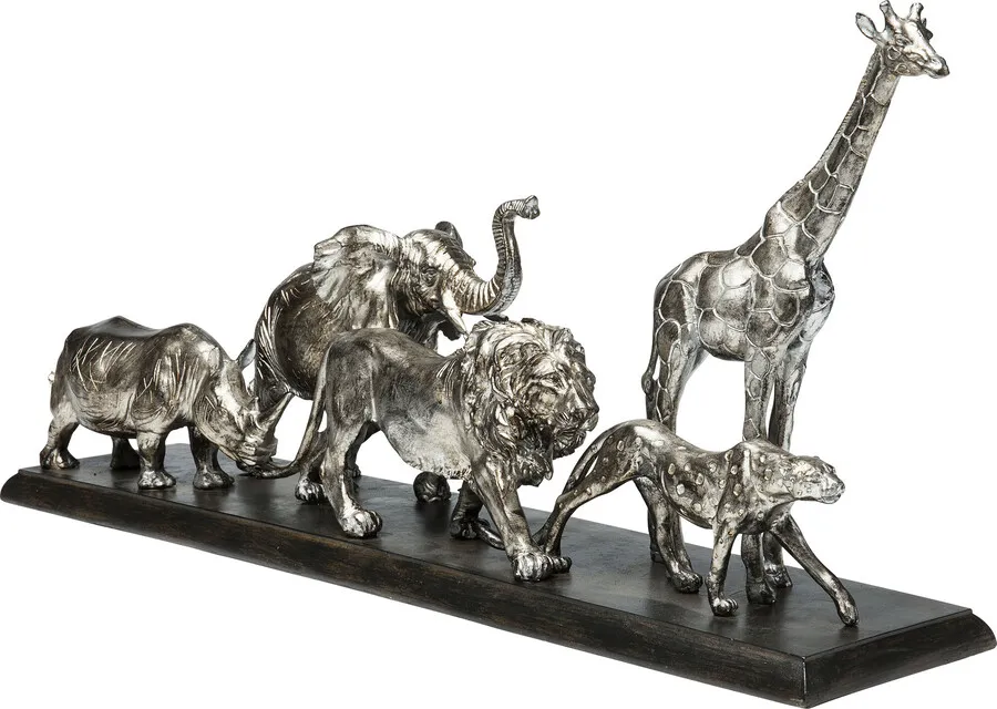 Figurka dekoracyjna ANIMAL JOURNEY - srebrny