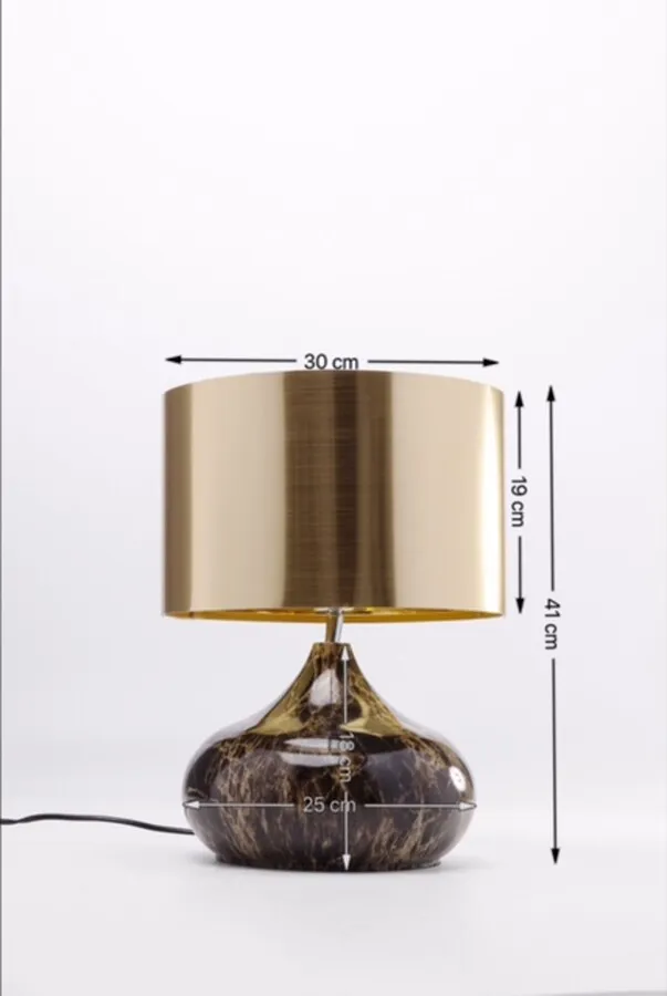 Lampa stołowa MAMO DELUXE - złoty/brązowy