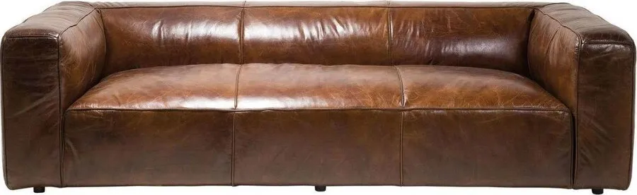 Sofa 3-osobowa skórzana CUBETTO 260 - brązowy