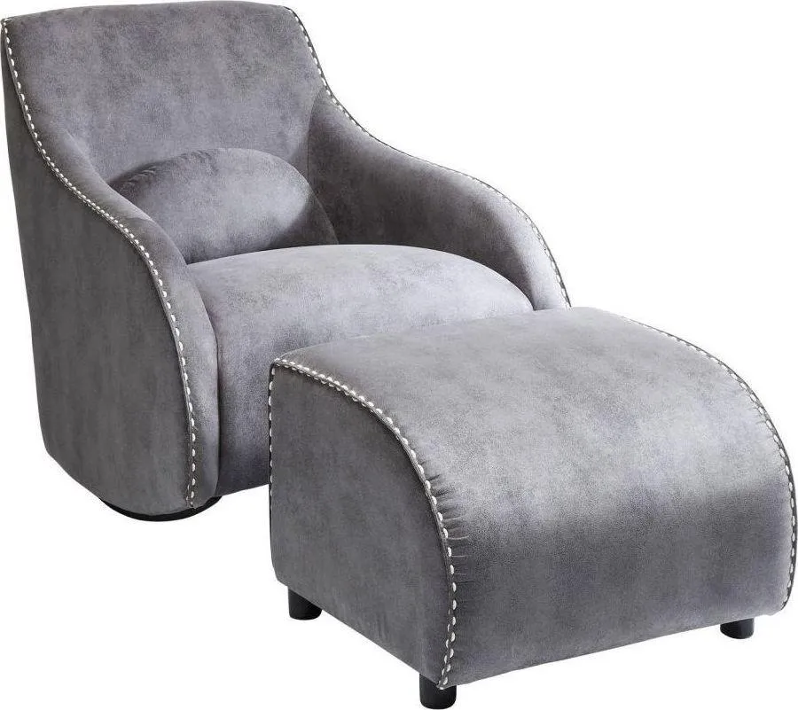 Fotel bujany SWING RITMO - szary