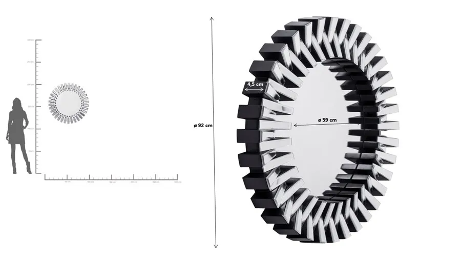 Lustro okrągłe SPROCKET 92