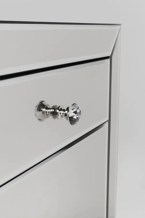 Komoda 3-drzwiowa z szufladami LUXURY - lustrzany