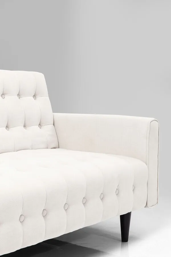 Sofa 3-osobowa rozkładana MILCHBAR - beżowy/czarny