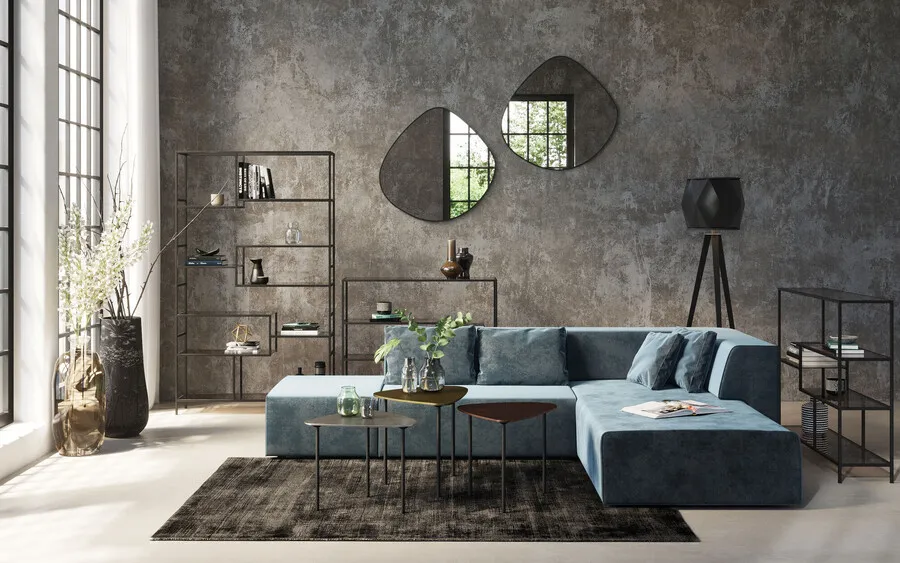 Lustro wiszące GÖTEBORG 93x90 - czarny