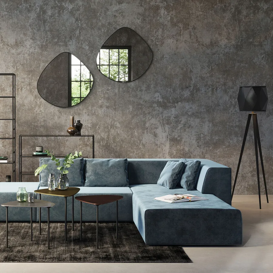 Lustro wiszące GÖTEBORG 71x72 - czarny
