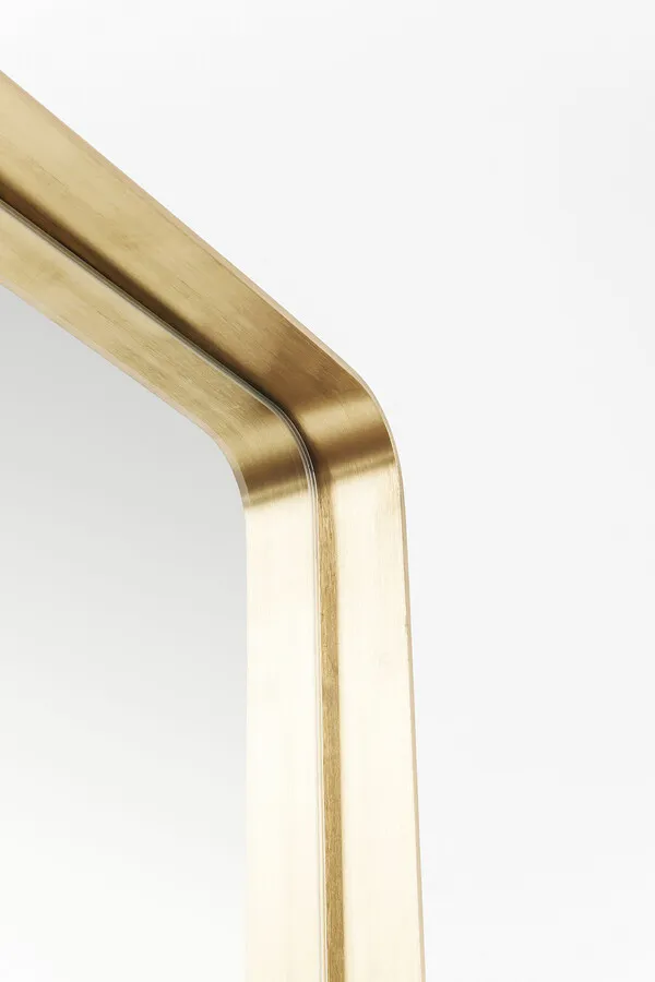 Lustro wiszące CURVE 70x200 - mosiądz