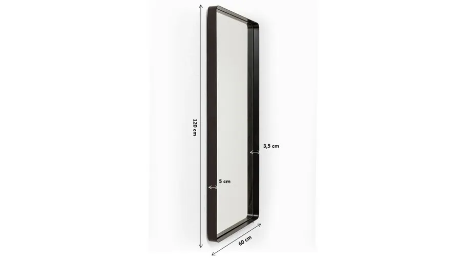 Lustro OMBRA 60x120 - czarny